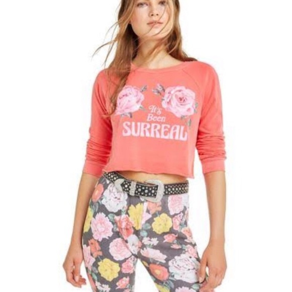 Wildfox It’s Been Surreal Beach House Crop Small
